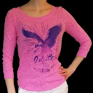 Women's Small American Eagle Favorite T 3/4 Sleeve